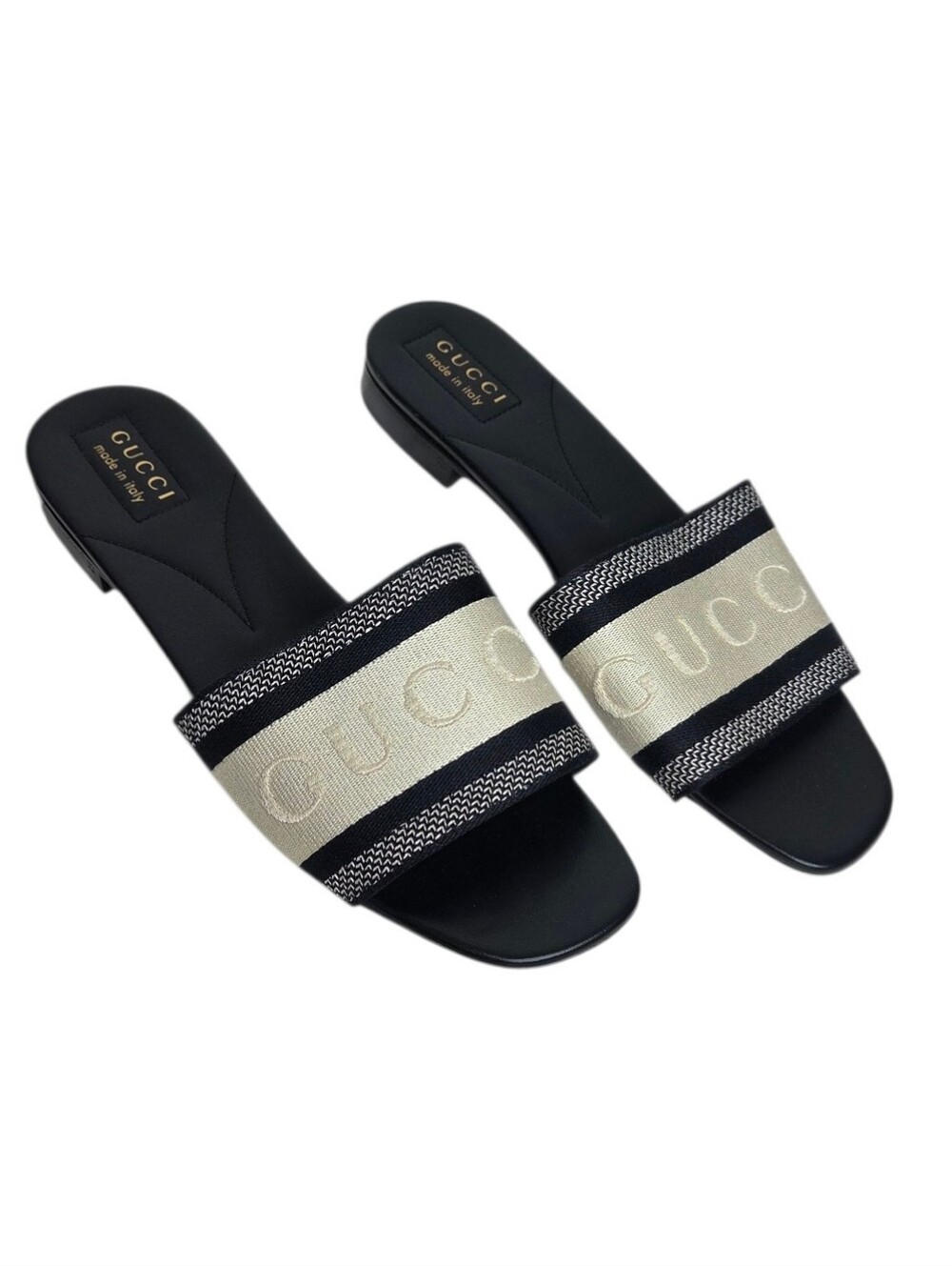 GUCCI Jane Embroidered Logo Slide Sandals - Picture 14 of 14